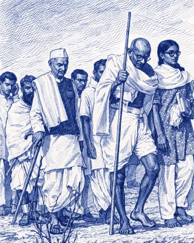 Gandhi Melakukan Salt March