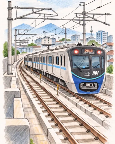 MRT Jakarta beroperasi