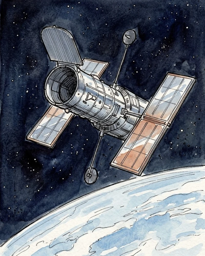 Teleskop Hubble diluncurkan